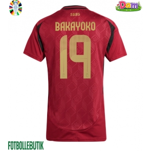 Belgien Johan Bakayoko #19 Hemmatröja Kvinnor EM 2024 Kortärmad